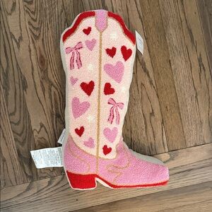 Isaac Mizrahi Red and Pink Heart Pillow